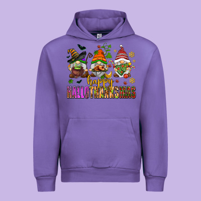 Happy Hallothanksmas Gnomes Urban Hoodie Designed By Adodesignshop