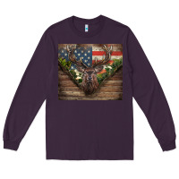 Plum usa deer hunting Long Sleeve Tee - CowGirlArtShop