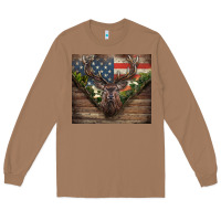 Toasted Coconut usa deer hunting Long Sleeve Tee - CowGirlArtShop