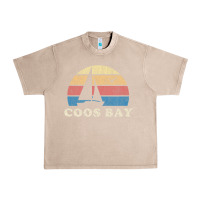 French Oak Coos Bay Or Vintage Sailboat 70S Throwback Sunset Urban Heavy Tee - minhPixels