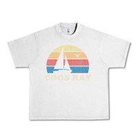 Lunar Rock Coos Bay Or Vintage Sailboat 70S Throwback Sunset Urban Heavy Tee - minhPixels