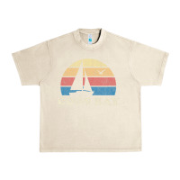 Sandshell Coos Bay Or Vintage Sailboat 70S Throwback Sunset Urban Heavy Tee - minhPixels