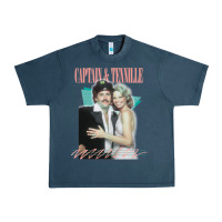 Midnight Navy Captain Tennille Retro Fan Art Design gift Urban Heavy Tee - minhPixels