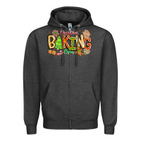 Charcoal Heather Christmas Baking Crew Zipper Hoodie - CowhideDigitalArt
