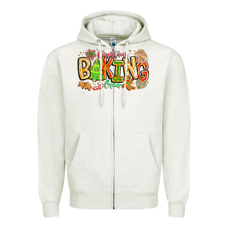 Christmas Baking Crew Zipper Hoodie by CowhideDigitalArt | Teevron