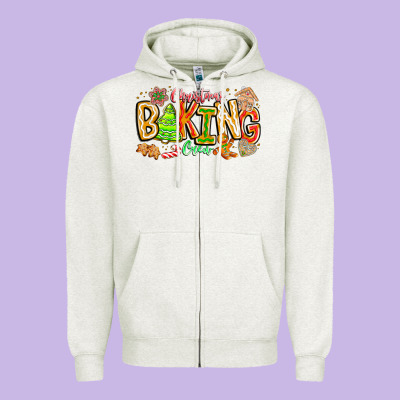 Christmas Baking Crew Zipper Hoodie Designed By Cowhidedigitalart