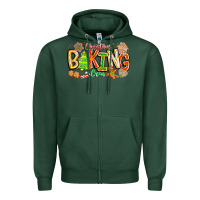 Sports Green Christmas Baking Crew Zipper Hoodie - CowhideDigitalArt