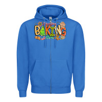 True Royal Christmas Baking Crew Zipper Hoodie - CowhideDigitalArt