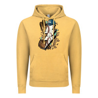Vintage Mustard Lightning bolt Baseball Vintage Hoodie - HowdyJamesFarm