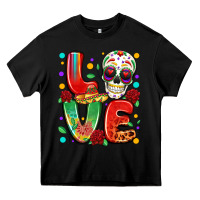 Black cinco de mayo love Heavy Core Tee - LillyAllenDesigns