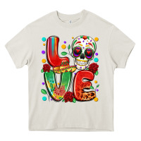 Cream cinco de mayo love Heavy Core Tee - LillyAllenDesigns