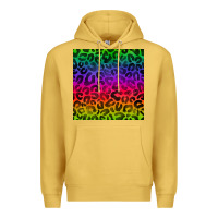 Antique Gold colorful leopard seamless pattern Premium Hoodie - BundleAndBundleShop