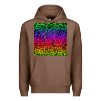 Chestnut colorful leopard seamless pattern Premium Hoodie - BundleAndBundleShop