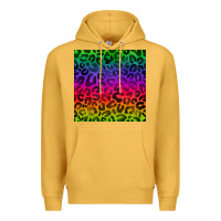Mustard colorful leopard seamless pattern Premium Hoodie - BundleAndBundleShop