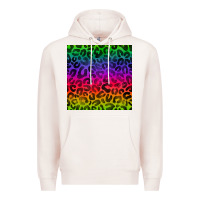 Pale Pink colorful leopard seamless pattern Premium Hoodie - BundleAndBundleShop
