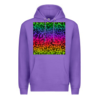 Purple colorful leopard seamless pattern Premium Hoodie - BundleAndBundleShop