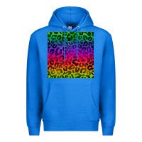 True Royal colorful leopard seamless pattern Premium Hoodie - BundleAndBundleShop