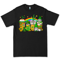 Black st patricks day gnomes coffee cups Premium Tee - Jasminsmagicworld