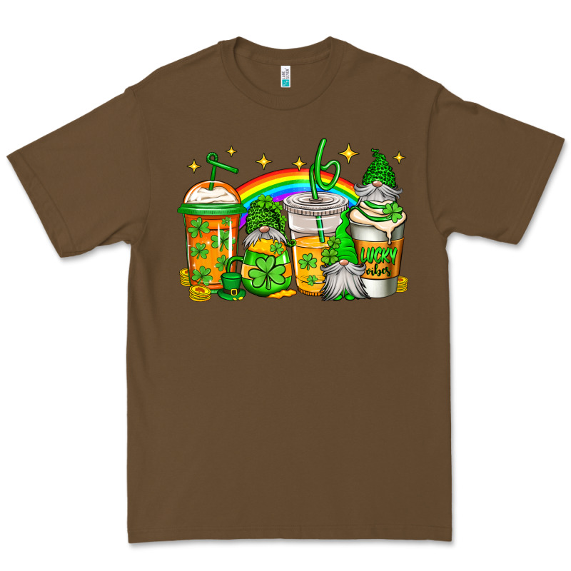 St Patricks Day Gnomes Coffee Cups Premium Tee by Jasminsmagicworld | Teevron