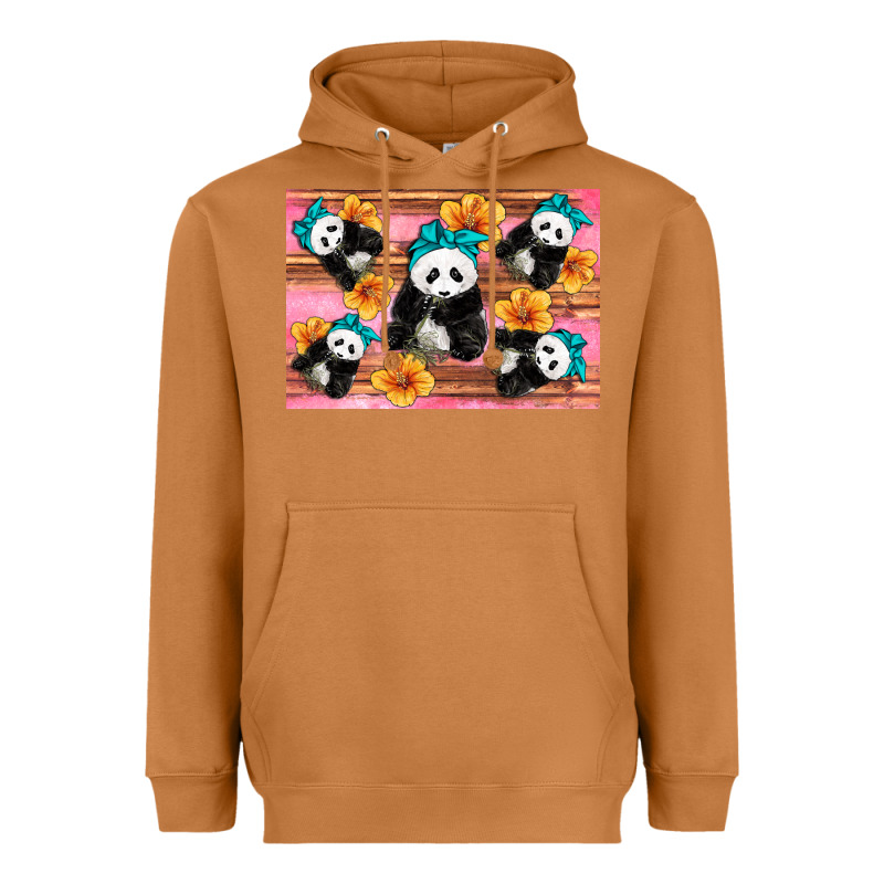 Baby Panda Flowers Heavyweight Hoodie by Artiststas | Teevron