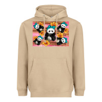 Mushroom Baby panda flowers Heavyweight Hoodie - Artiststas