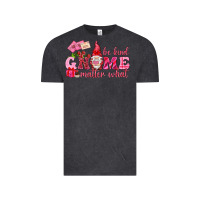 Vintage Black Be kind gnome matter what Valentine's Day Vintage Tee - HowdyJamesFarm