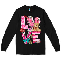 Black Love Valentine's Day Long Sleeve Tee - HowdyJamesFarm