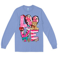 Colony Blue Love Valentine's Day Long Sleeve Tee - HowdyJamesFarm