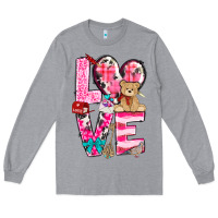 Heather Grey Love Valentine's Day Long Sleeve Tee - HowdyJamesFarm