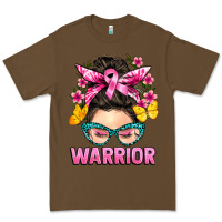 Cacao cancer warrior messy bun Premium Tee - BarkalooDesign