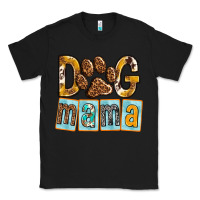 Black Dog Mama with Paw Classic Tee - texasbilliewilder