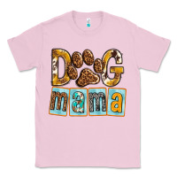 Bubblegum Pink Dog Mama with Paw Classic Tee - texasbilliewilder