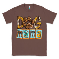 Chestnut Dog Mama with Paw Classic Tee - texasbilliewilder