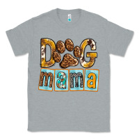Heather Grey Dog Mama with Paw Classic Tee - texasbilliewilder