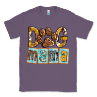 Lavender Dog Mama with Paw Classic Tee - texasbilliewilder