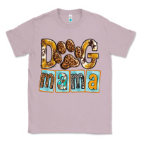 Lilac Dog Mama with Paw Classic Tee - texasbilliewilder