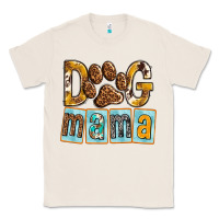 Natural Dog Mama with Paw Classic Tee - texasbilliewilder