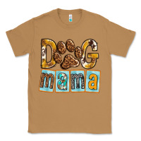 Toasted Coconut Dog Mama with Paw Classic Tee - texasbilliewilder
