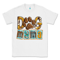 White Dog Mama with Paw Classic Tee - texasbilliewilder
