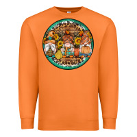 Carrot fall gnomes round earrings 4 Premium Sweatshirt - Artiststas