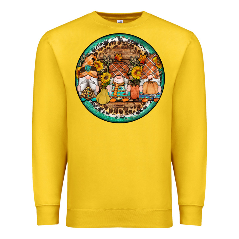 Fall Gnomes Round Earrings 4 Premium Sweatshirt by Artiststas | Teevron
