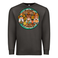 Smoke fall gnomes round earrings 4 Premium Sweatshirt - Artiststas