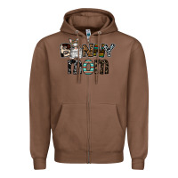 Chestnut bunny mom Zipper Hoodie - CowhideDigitalArt