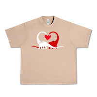 Burro funny hearts love dinosaur valentine s day gift boys girls Urban Heavy Tee - minhPixels