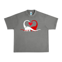 Tornado funny hearts love dinosaur valentine s day gift boys girls Urban Heavy Tee - minhPixels