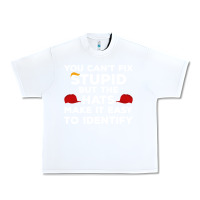 White You Can'T Fix Stupid But The Hats Make It Easy To Identify Urban Heavy Tee - minhPixels