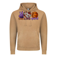 Peace Love Basketball Vintage Hoodie | Teevron