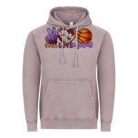 Vintage Zinc Peace love Basketball Vintage Hoodie - HowdyJamesFarm