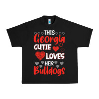 Black this georgia cutie loves her bulldogs fun football Urban Heavy Tee - minhPixels