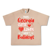 Burro this georgia cutie loves her bulldogs fun football Urban Heavy Tee - minhPixels